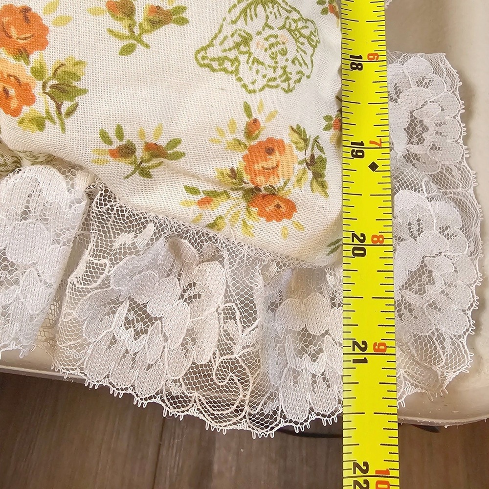 1983 Cabbage Patch Kids Handmade Applique Lace Ruffle Pillow Mushroom Cottage - Picture 9 of 9